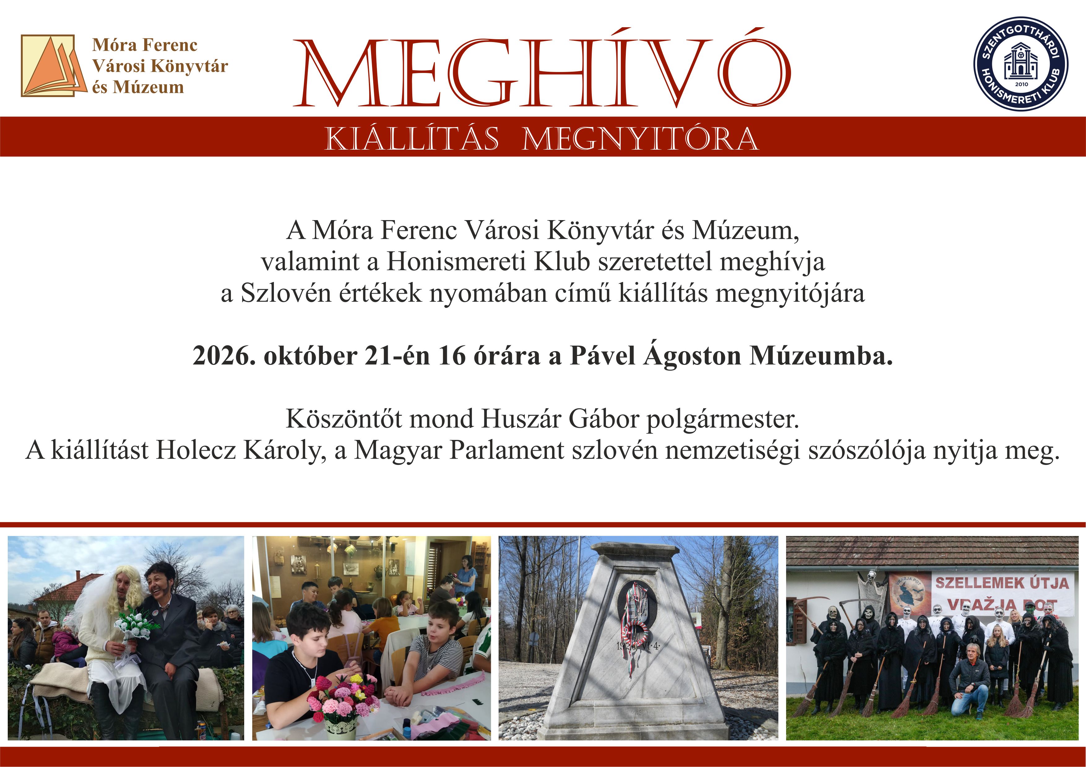 Szlovén értékek nyomában - kiállításmegnyitó